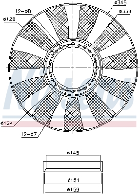 Wentylator NISSENS 85664