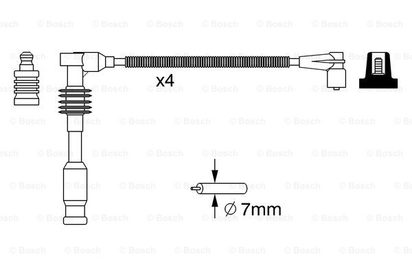 Przewody zapłonowe BOSCH 0 986 357 234