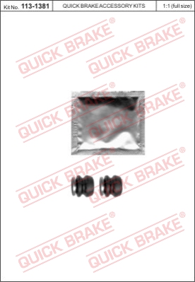 Zestaw naprawczy zacisk hamulcowy QUICK BRAKE 113-1381