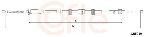 Cięgło, hamulec postojowy COFLE 92.1.RE019