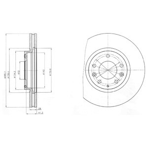 Tarcza hamulcowa DELPHI BG4256