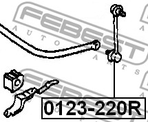 Łącznik stabilizatora FEBEST 0123-220R
