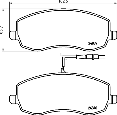 Klocki hamulcowe HELLA 8DB 355 013-871