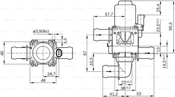Zawór sterujący dolotu powietrza BOSCH 1 147 412 204
