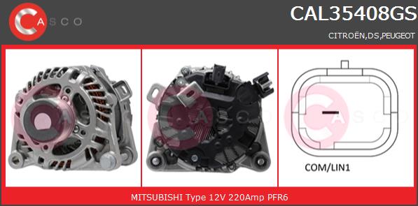 Alternator CASCO CAL35408GS