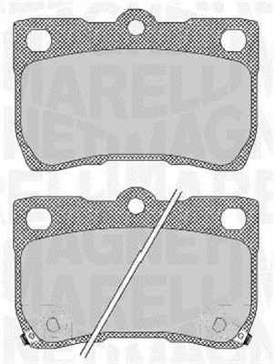Klocki hamulcowe MAGNETI MARELLI 363916060638