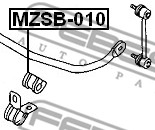 Guma stabilizatora FEBEST MZSB-010