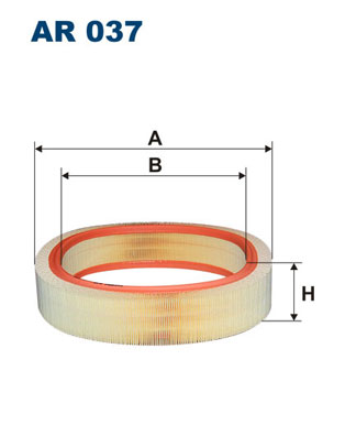 Filtr powietrza FILTRON AR037