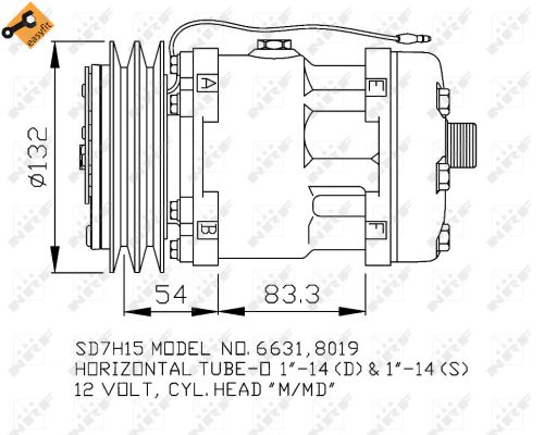 Kompresor klimatyzacji NRF 32138