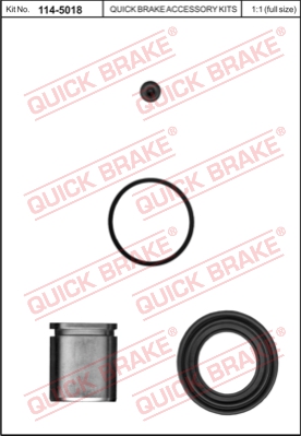 Zestaw naprawczy zacisku hamulcowego QUICK BRAKE 114-5018
