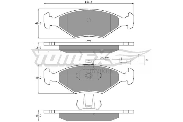 Klocki hamulcowe TOMEX BRAKES TX 10-794