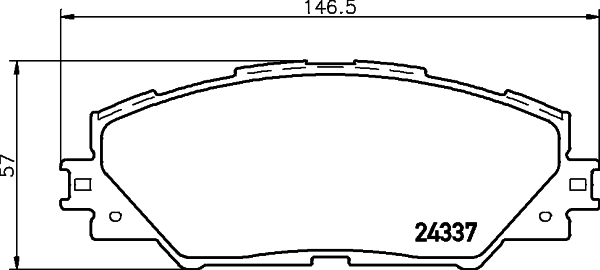 Klocki hamulcowe HELLA 8DB 355 006-871