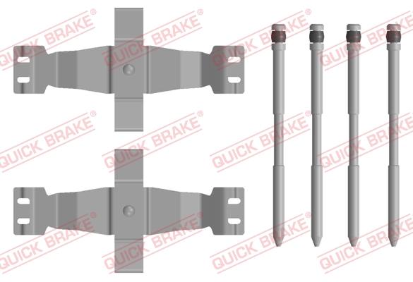 Zestaw akcesoriów montażowych  klocków hamulcowych QUICK BRAKE 109-0122