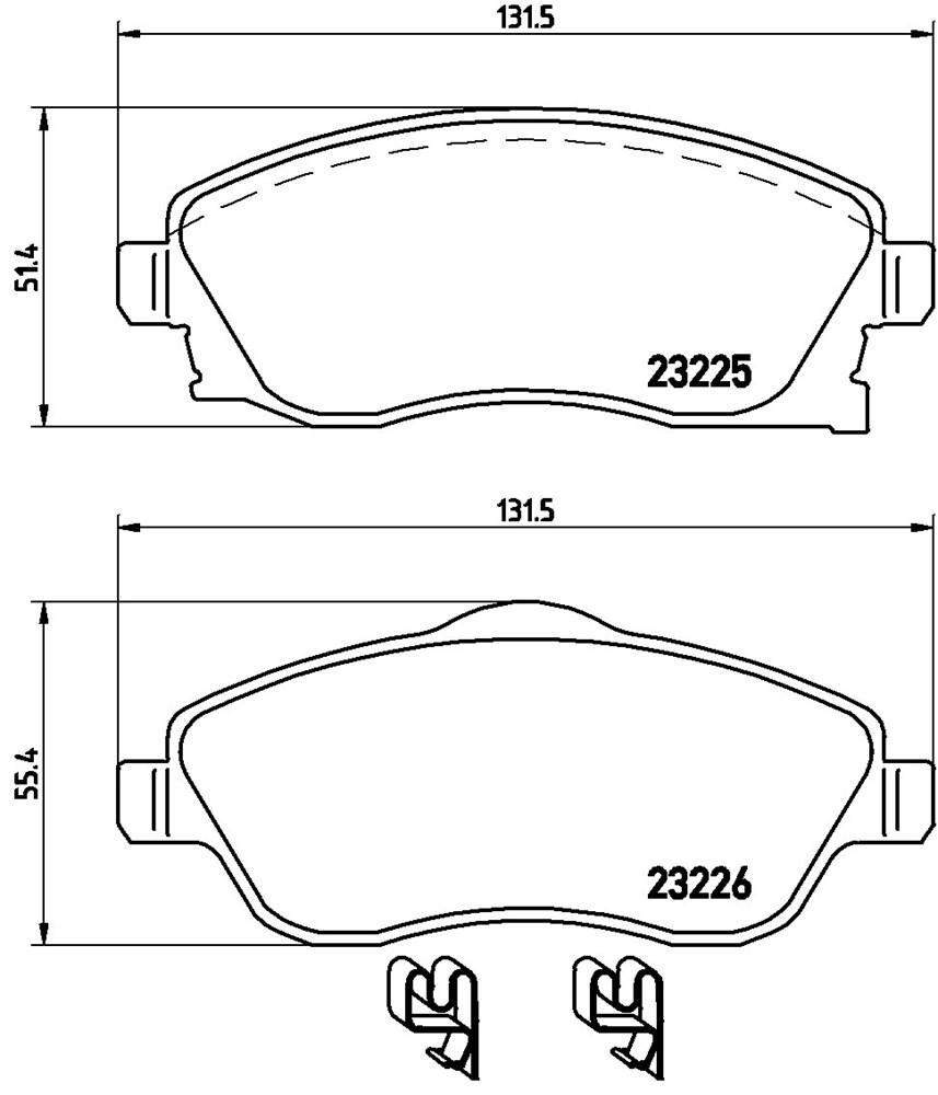 Klocki hamulcowe BREMBO P 59 036