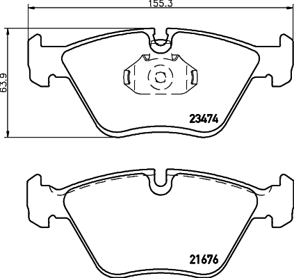 Klocki hamulcowe HELLA 8DB 355 009-651