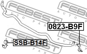 Łącznik stabilizatora FEBEST 0823-B9F