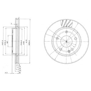 Tarcza hamulcowa DELPHI BG3395