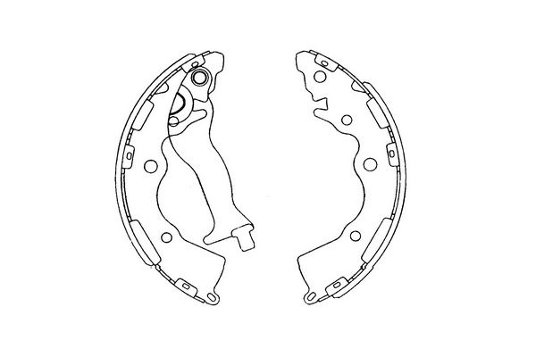 Zestaw szczęk hamulcowych KAVO PARTS KBS-4405