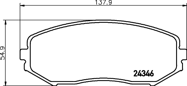 Klocki hamulcowe HELLA 8DB 355 012-351