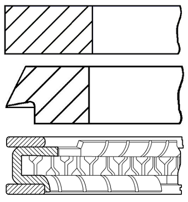 Pierścienie tłokowe GOETZE ENGINE 08-137200-00