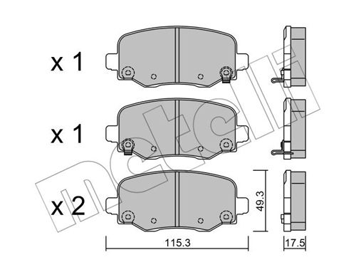 Klocki hamulcowe METELLI 22-1002-1