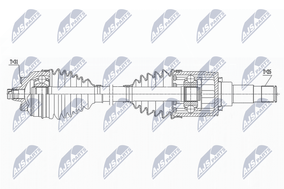 Wał napędowy NTY NPW-BM-169