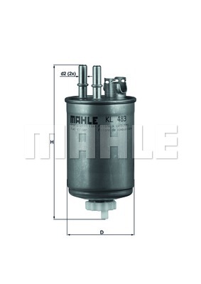Filtr paliwa KNECHT KL 483