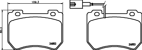 Klocki hamulcowe HELLA 8DB 355 014-651