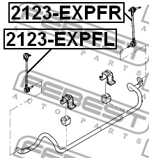 Łącznik stabilizatora FEBEST 2123-EXPFR