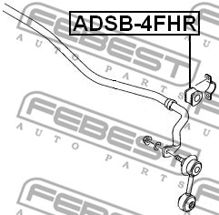 Guma stabilizatora FEBEST ADSB-4FHR