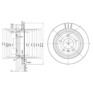 Tarcza hamulcowa DELPHI BG3042