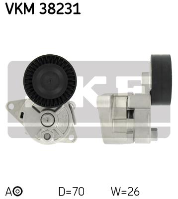 Rolka napinacza paska osprzętu SKF VKM 38231