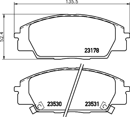 Klocki hamulcowe HELLA PAGID 8DB 355 009-731