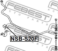Guma stabilizatora FEBEST NSB-S20F