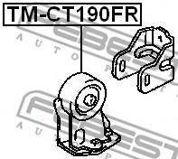 Poduszka silnika FEBEST TM-CT190FR