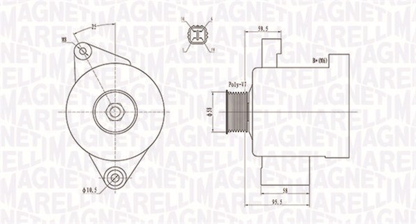 Alternator MAGNETI MARELLI 063731796010