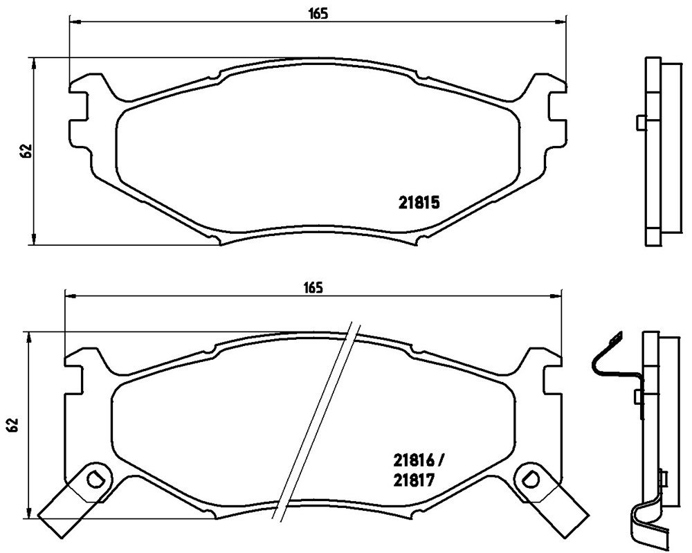 Klocki hamulcowe BREMBO P 11 007