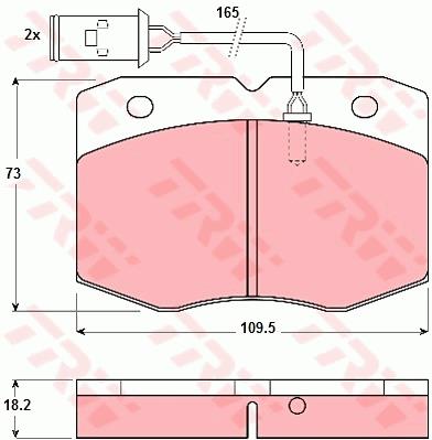 Klocki hamulcowe TRW GDB1111