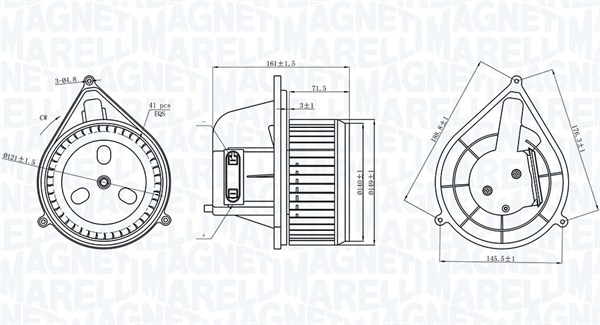 Wentylator wnętrza MAGNETI MARELLI 069412206010