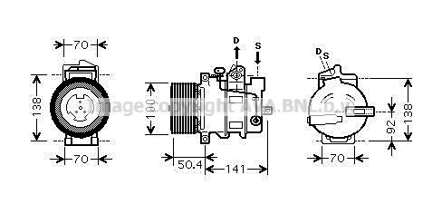 Kompresor klimatyzacji AVA QUALITY COOLING MSAK431