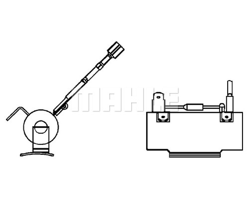 Opornik wentylatora MAHLE ABR 80 000P