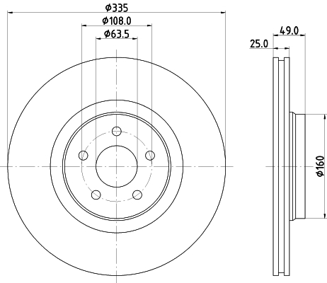Tarcza hamulcowa HELLA 8DD 355 134-631