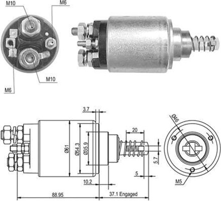 Elektromagnes rozrusznika MAGNETI MARELLI 940113050389