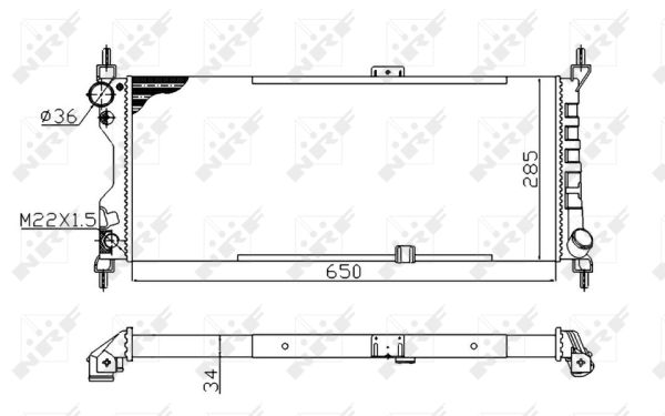 Chłodnica NRF 507522A