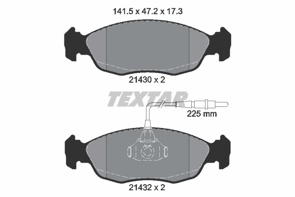 Klocki hamulcowe TEXTAR 2143001