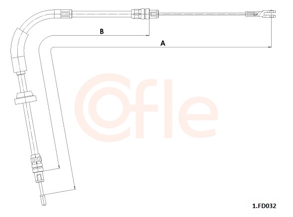 Cięgło, hamulec postojowy COFLE 92.1.FD032