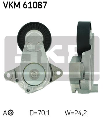 Rolka napinacza paska osprzętu SKF VKM 61087