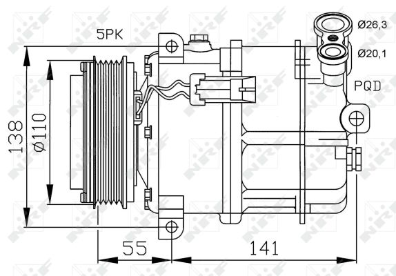 Kompresor klimatyzacji NRF 32312