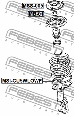 Sprężyna talerzowa FEBEST MSI-CU5WLOWF