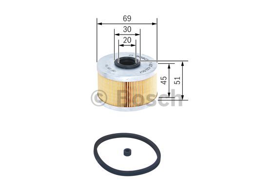 Filtr paliwa BOSCH 1 457 429 657